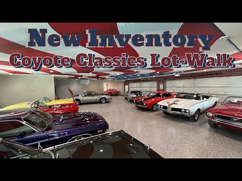 40+ Muscle Cars for Sale Classic car Lot Walk-Around at Coyote Classics!