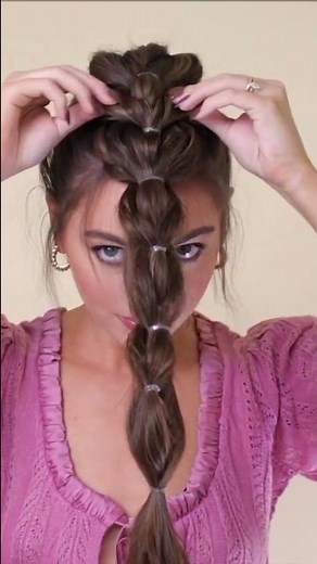 How to: VIRAL Faux Braided Ponytail 🎀