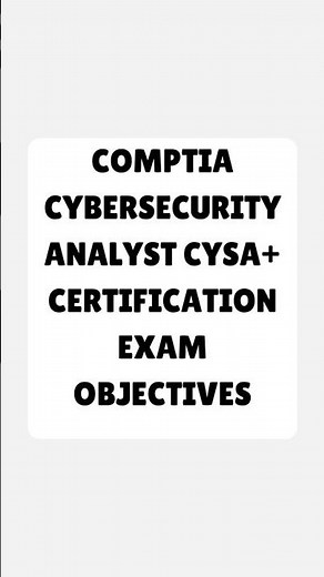 CompTIA CySA+ Certification Exam Objectives Explained (2026) – Study This to Pass Faster