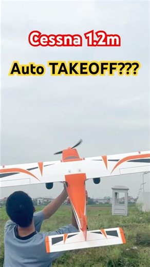Insane! 1.2m Cessna Lifts Off Automatically!