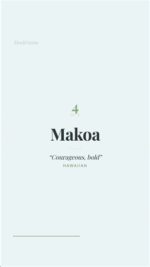 5 baby names rooted in HAWAII