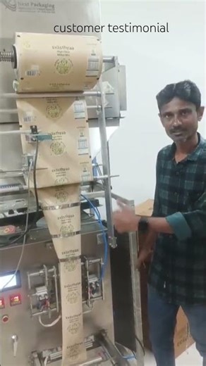 customer testimonial for pouch packing machine ffs