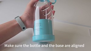 OTPEIR Portable Blender for Shakes and Smoothies with 11.83 Oz Travel Cup and Lid,Durable Stainless Steel Blades for Juice Blending Performance, White