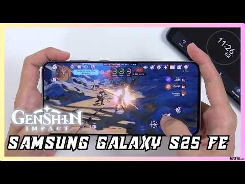 Samsung Galaxy S25 FE Genshin Impact Gaming Test | Exynos 2400, 120Hz AMOLED, FPS 🔥