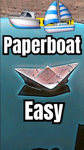 How to Make a Paper Boat in 30 Seconds! | Simple & Satisfying Origami🔥