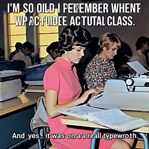“I’m so old, I remember when typing was an actual class… and yes, it was on a REAL typewriter.” ⌨️ #TypingClass #TypewriterDays #VintageSchool #BackInTheDay #OldSchoolEducation #GoldenGeneration #SchoolMemories #BeforeComputers #VintageLife #NostalgiaReel | Historic Moments Revisited