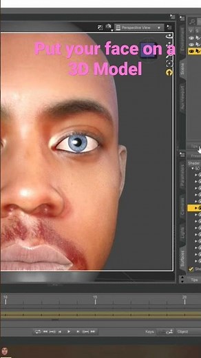 Learn how to put your face on a 3D Model