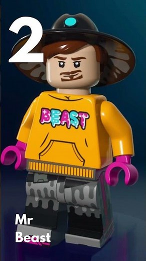 Top 5 Youtubers made in Lego #mrbeast #ronaldo