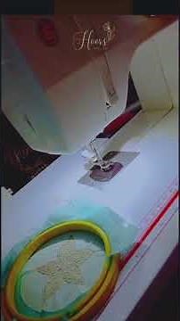 How to make EMBROIDERY DESIGNS with EMBROIDERY FOOT using Singer Model 1408 machine complete video