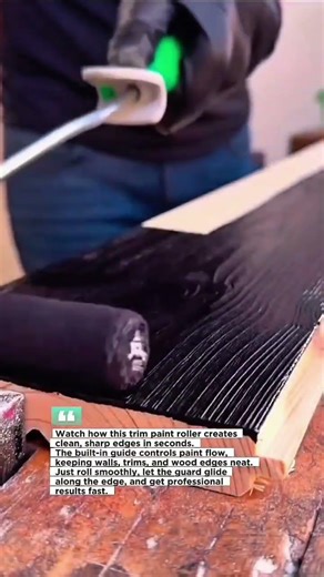 Perfect Paint Edges Fast with Trim Roller #DIYTools #HomeImprovement #PaintingTips