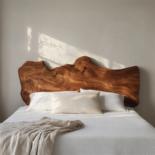 Bed Headboard Wall Mount Headboard Solid Wood Headboard Unique Furniture Bedroom Decor - Etsy