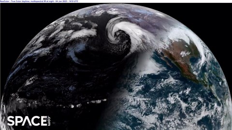 Time-Lapse Of What A Powerful Bomb Cyclone Storm Forming Looks Like