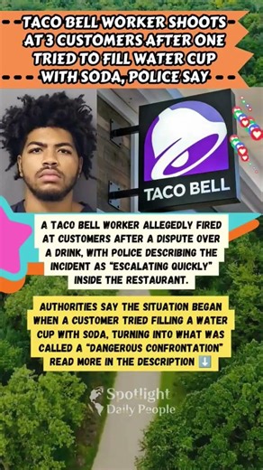 😳 Drink Dispute Turns Dangerous?! Taco Bell Incident Shocks 😱💥 #shorts
