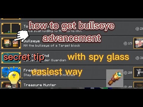Easiest way to get bullseye advancement in Minecraft | how to get bullseye advancement