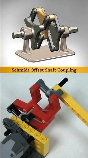 Schmidt Offset Shaft Coupling ✅ #mechanical #automobile #mechanism #cadcam #3ddesign #engineering