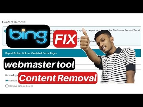 Bing webmaster tool content removal problem fix | How to fix content removal big webmaster #blog
