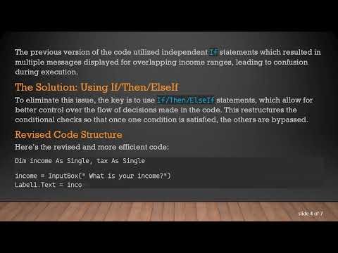 Creating a Salary and Tax Calculator in Visual Basic