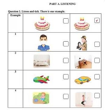 Đề Thi Học Kì 2 Tiếng Anh Lớp 3 Global Success Đề 1 (Bài Nghe Listening Part 1)