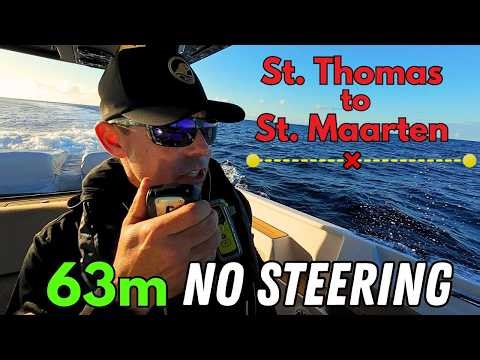 Lost Steering Solo 55 Miles Offshore on 56' Center Console