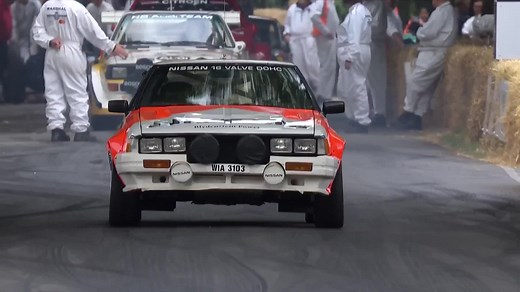 A true underdog! The Nissan 240RS is a naturally aspirated Group B racer that only made 270PS, but achieved reasonable success. Here's one making its way up the FOS Hill! #gwflatout | Goodwood Road & Racing