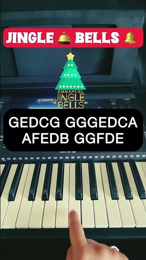 Jingle Bells Piano Tutorial 🎹 | Easy Christmas Song for Beginners #shorts