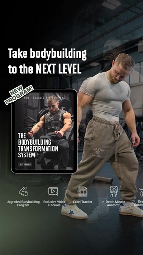 Introducing the Bodybuilding Transformation System ✔️ 12-week Upper/Lower/Pull/Push/Legs split ✔️ Built-in long-length muscle bias for more growth ✔️ Smart RPE progression + full tracking sheet ✔️ Includes video demos and exercise swaps Jeff’s most advanced muscle-building program yet – built for serious results. | Jeff Nippard Pro Natural Bodybuilder | Facebook