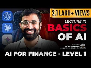 AI for Finance | FULL COURSE - Lecture 1 Basics of AI