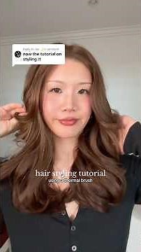 tutorial: how i style my layered hair 💁🏻‍♀️ @wavytalkofficial thermal brush