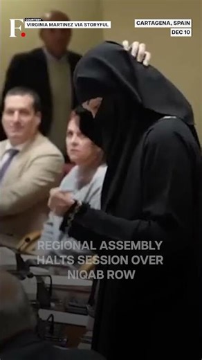 Spain: Lawmaker Wears Niqab in Regional Parliament, Calls it "Prisons Of Cloth" | N18G