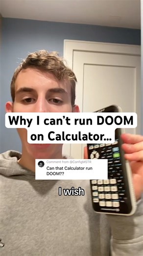I can’t run DOOM on my Calculator… #pc #techfacts #techtok