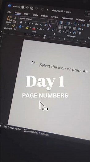 Page Numbers in Microsoft Word