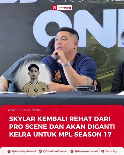 SKYLAR SEASON DEPAN GA AKAN GABUNG ROSTER ONIC, INI ALASANNYA‼️ Baru main satu Season di ONIC Esports, Skylar kembali rehat dengan alasan yang belum di konfirmasi & akan digantikan Kelra besok … Follow Densplay biar ga ketinggalan info seputar Esports #skylar #coachyeb #onicesport #onic #densplay