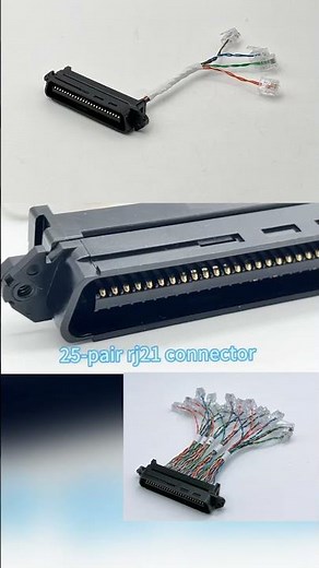 50 Pin SCSI to 4 Port RJ11 Splitter Cable #cableassembly #wireharness