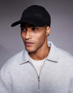 Barbour International norton drill cap in black/shadow | ASOS
