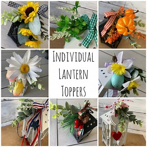 Mini Lantern Topper, Mini Lantern Swag, Farmhouse Lantern Decor, Lantern Decor for Tiered Tray, Tiered Tray Decor (LANTERN NOT INCLUDED) - Etsy