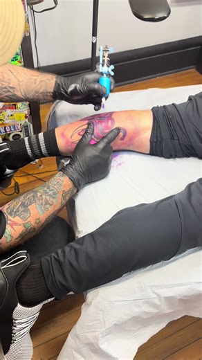 Check out this trippy elephant right from his flash by @zakmckinneytattoo Making perfect tattoos Monday, Tuesday, Friday and Saturday. Stop in for a walk-in or consultation. All styles respected. #tattoos #fyp #elephanttattoo #columbusohio #columbustattooers