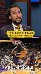 71K views · 3K reactions | The most unstoppable moves in NBA history, according to @getnickwright: 1. Kareem’s Skyhook 2. Shaq’s Drop step 3. LeBron’s Stare at the ball 3-pointer Show me the data of LeBron looking at the ball, taking that three and missing it. 藍 | First Things First on FS1 | Facebook