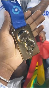🇬🇭 Gideon Mensah during Auxerre’s coronation ceremony as they’re crowned Ligue 2 champions 🥇 | Owuraku Ampofo