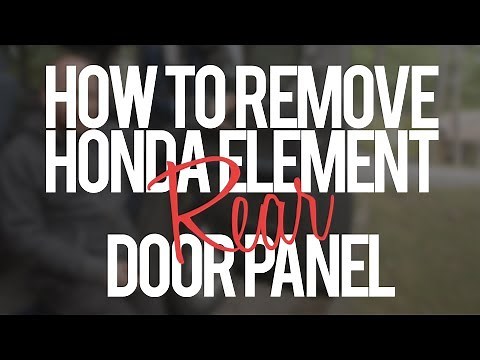 How To Remove Honda Element Rear Door Panel - Super Easy