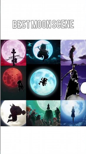 best moon scene in anime 🌕