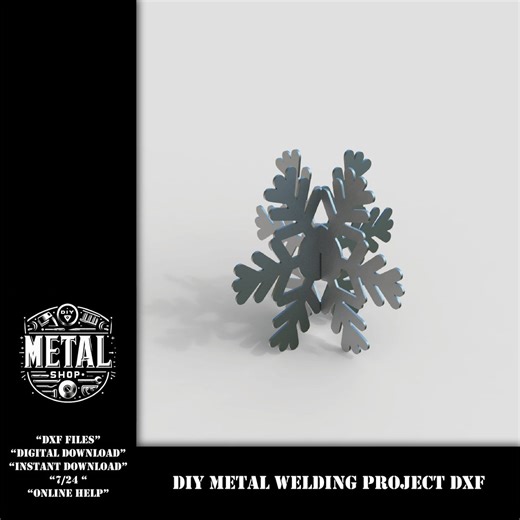 DIY Snowflake DXF Files: Plasma Laser Cut CNC Welding Plans (digital Download) - Etsy