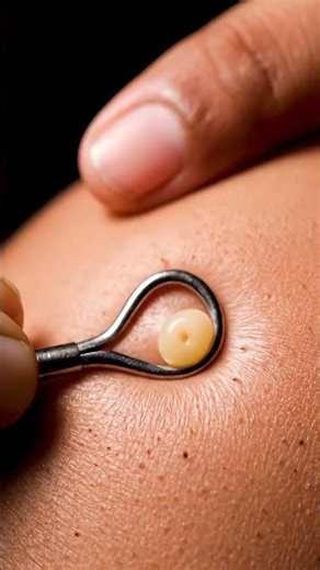 😮‍💨 Deep Whitehead Pop on Shoulder! ✨ #asmr #satisfying #animation #piercing #blackheads