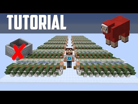 Easy Automatic Sheep Farm! Compact, Lossless, No Hopper Minecarts! [Minecraft 1.15+]