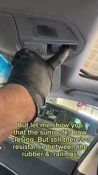 SUNROOF PROBLEMS #sunroof #fyp #diy #hyundaisantafe #mechanic #cleaning #carrepair #diyrepair #viral
