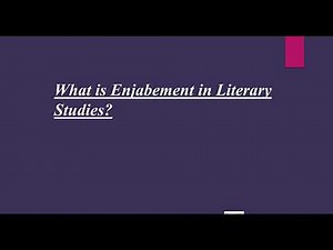 What is Enjambment?|| How to use Enjambment?| Poetic Device in Literature| Definition with Examples|