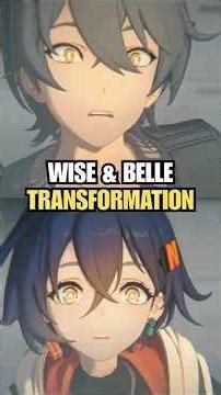 Wise and Belle Transformation side by side