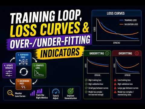 Training Loop, Loss Curves & Over-/Under-fitting Indicators