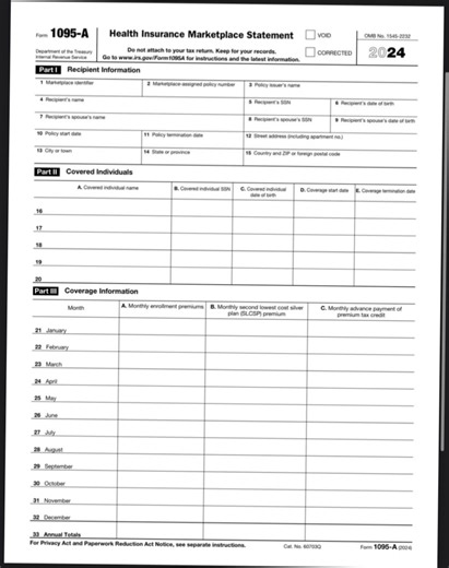 🔥 Important Tax Form: 1095-A 🔥(Health Insurance Marketplace) If you had health insurance through the Marketplace (Obamacare) at any time during the year, the 1095-A form is REQUIRED to file your taxes. 👉🏽 Why it matters: 🎯 It shows the coverage you had 🎯 It lists any premium tax credits you received 🎯 Filing without it can delay your refund or cause IRS issues ❌ DO NOT TRASH THIS FORM ❌Don’t confuse it with 1095-B or 1095-C ❌ Only 1095-A is needed for tax filing 📬 Where to find it: • Hea