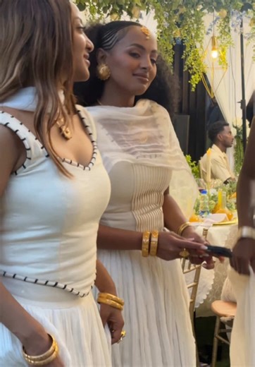 Traditional Ethiopian Woman Dancing in Beautiful Attire