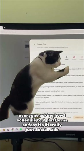 Everyone asking how I schedule so fast, it's just SocialRails ☺️